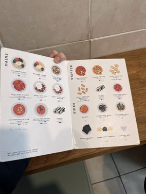 Menu  at MukBap in London