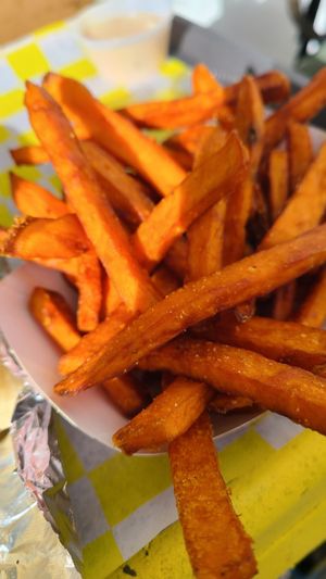 Sweet potato fries at Lucky Goose  in Albuquerque