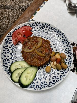 Hafsa salad (aubergine & roasted red pepper)  at Salon de Te in Cordoba