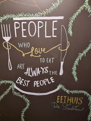 Sign in toilets at Stadstuin in Izegem