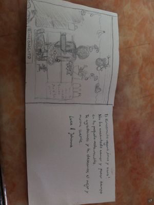 Recuerdo de una pareja joven que nos visito y nos escribio este pequeño recuerdo at Selina in Boquete