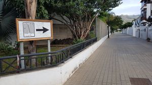 Sign, inside the sports centre at Hondo Cafe in Gran Canaria