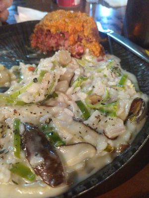 Risotto did lack a bit of salt at Aflora Gastrobar in Brasilia