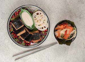 Ginger and Louts Root Squares at Noodles Now in Koh Samui