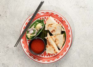 Thai Basil Quesadilla at Noodles Now in Koh Samui