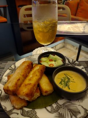 Crusted smoked tofu sticks 👍🏽 at Noodles Now in Koh Samui