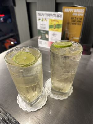 Homemade ginger beerr  at Noodles Now in Koh Samui