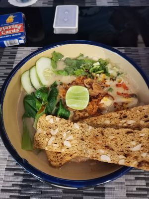 Peanut noodle soup at Noodles Now in Koh Samui