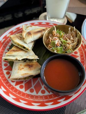 A5 Thai Basil quesadillas at Noodles Now in Koh Samui