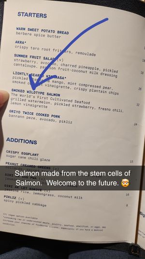 Vegan Salmon?  at Kann in Portland