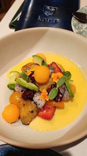 Summer fruit salad. Phenomenal! at Kann in Portland