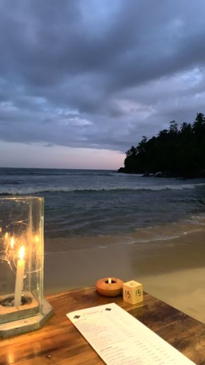 View from the table  at A++ in Mirissa