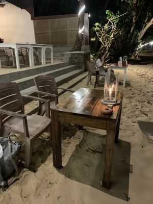 Sea view table  at A++ in Mirissa