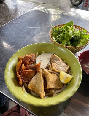 Vegan Cao Lau at Quán Chay Tinh Tam - Vegan Restaurant Hoi An in Hoi An