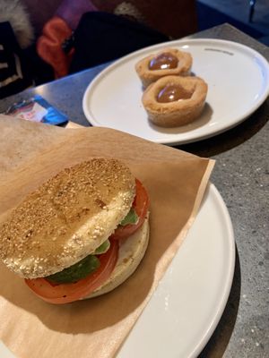 Tomato avocado toast. And sticky caramel dreams   at Espresso House - Drottninggatan in Stockholm