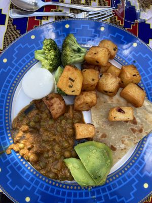 Buffet  at Kiyaga Restaurant in Gisenyi