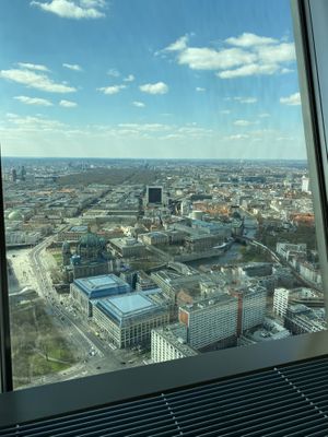 View from the restaurant  at Sphere Restaurant in Berlin
