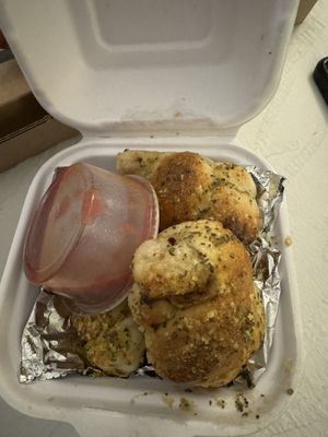 Garlic knots   at Marquis Pizza in Denver