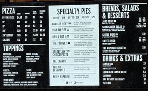 Menu   at Marquis Pizza in Denver