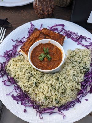 Tofu steak with peri peri sauce at The Tattoo Cafe and Lounge in Jaipur