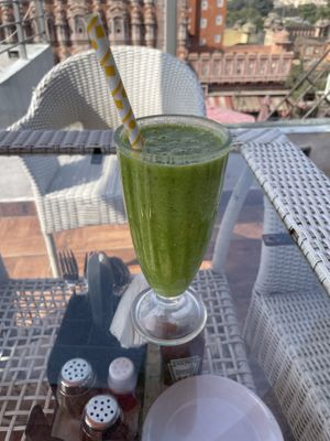 Green smoothie  at The Tattoo Cafe and Lounge in Jaipur