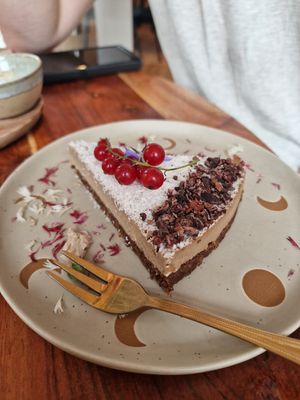 Cake of the day (coconut and coffee) at Onda  in Luxembourg City