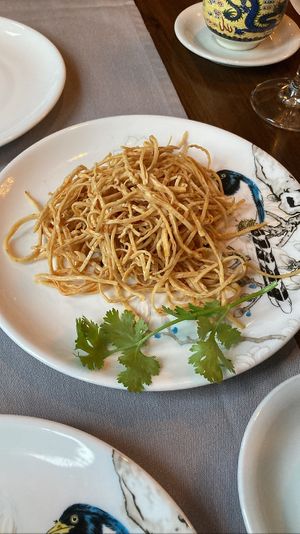 Tofu Skin salad. Funny texture, great taste  at Shan Dong - Wolfhager Straße in Kassel