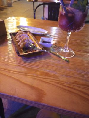 Vegan gyoza at Tropiqual in Sevilla