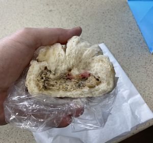 Bahn Bao (faux chicken I think), fluffy and tasty!  at Đông Hưng Viên Bakery in Westminster