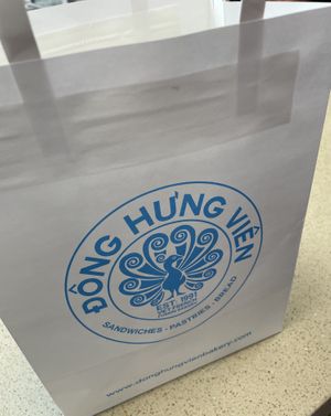 Cute paper packaging   at Đông Hưng Viên Bakery in Westminster