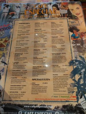  at CAFE ESPECIAL in Saarbrucken