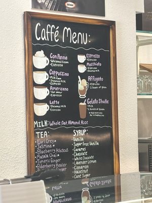 Café menú  at Two Gentlemen of Verona in Denton