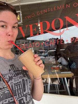 Tropical vegan shake at Two Gentlemen of Verona in Denton
