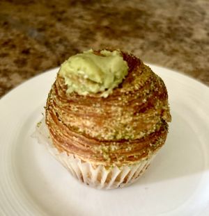 Matcha Cruffin… so good!  at To Live For in Vancouver
