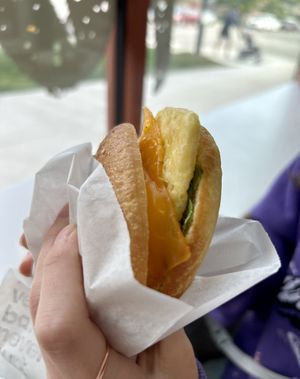 Breakfast sandwich   at To Live For in Vancouver