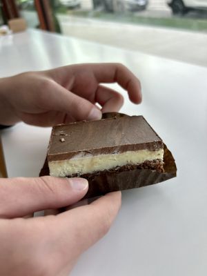 Nanaimo bar  at To Live For in Vancouver