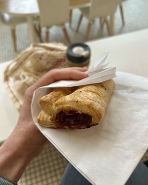 Sausage Roll… so good!  at To Live For in Vancouver