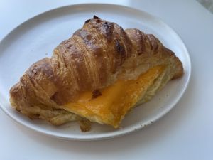 Unbelievably delicious breakfast croissant!   at To Live For in Vancouver