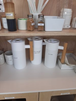 As a person  who cannot drink coffee without copious amounts of Creamer, I almost died and went to heaven when I saw this at To Live For in Vancouver