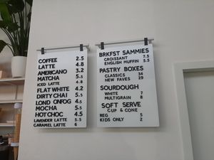 Menu at To Live For in Vancouver