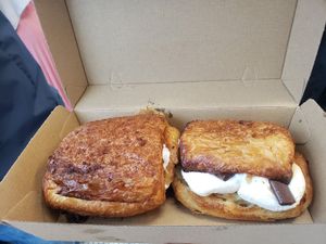 s'mores croissant! at To Live For in Vancouver