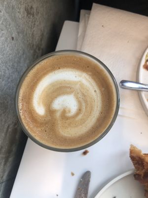 Delicious oat milk latte  #Veganuary at To Live For in Vancouver