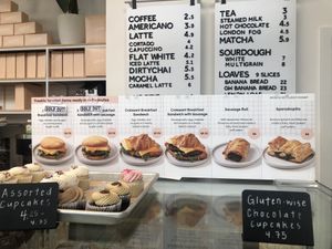 Hot drink and sandwich menu  #Veganuary at To Live For in Vancouver