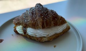 Cream croissant 🥐   at To Live For in Vancouver