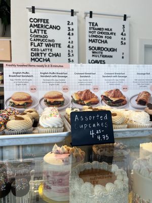 Sausage and egg croissant amazing!  at To Live For in Vancouver