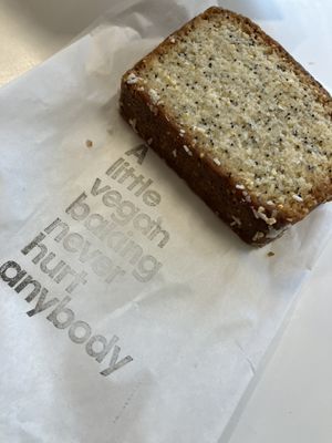 lemon loaf  at To Live For in Vancouver