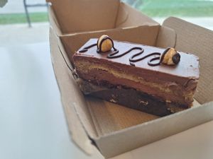 Chocolate hazelnut mousse cake at To Live For in Vancouver