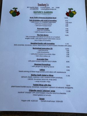 Ask for the vegan menu. Lots of options!  at Izenberg's in Conshohocken