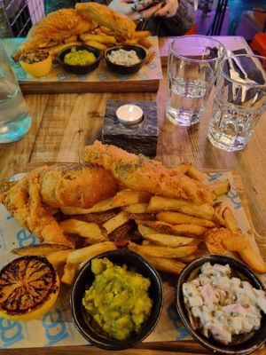 Vegan Fish and Chips at Ice  in Bury St Edmunds