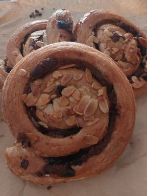 Pastry with chocolate, walnut and cinnamon. at Pasticceria Verona 1974 in Vicenza